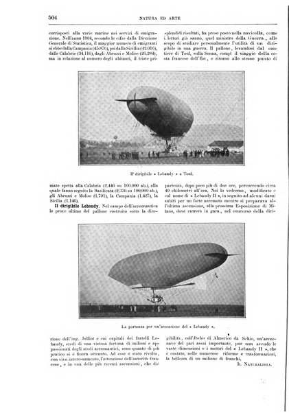 Natura ed arte rivista illustrata quindicinale italiana e straniera di scienze, lettere ed arti