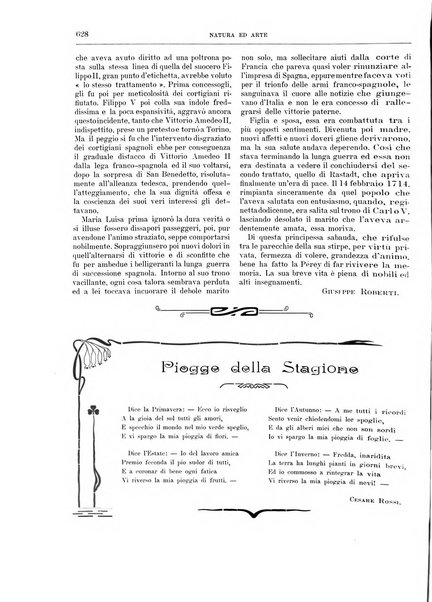 Natura ed arte rivista illustrata quindicinale italiana e straniera di scienze, lettere ed arti