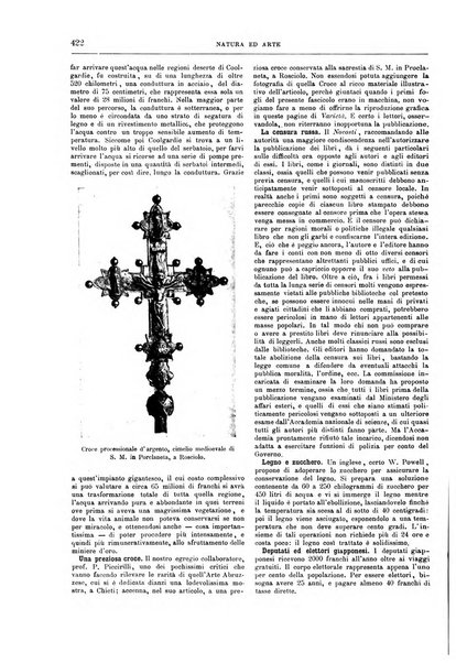 Natura ed arte rivista illustrata quindicinale italiana e straniera di scienze, lettere ed arti