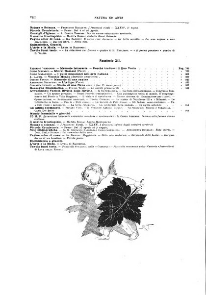 Natura ed arte rivista illustrata quindicinale italiana e straniera di scienze, lettere ed arti