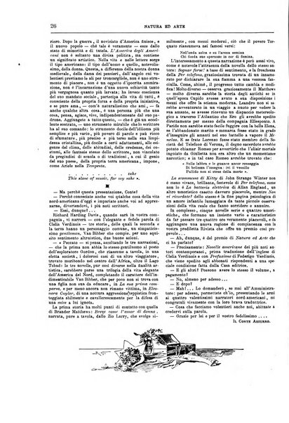 Natura ed arte rivista illustrata quindicinale italiana e straniera di scienze, lettere ed arti