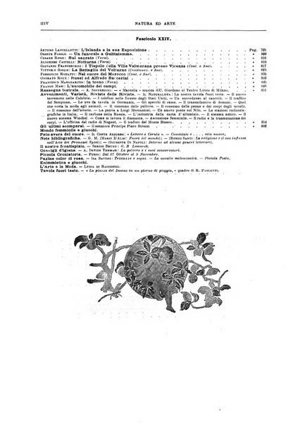 Natura ed arte rivista illustrata quindicinale italiana e straniera di scienze, lettere ed arti