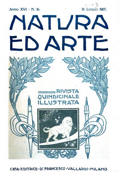 Natura ed arte rivista illustrata quindicinale italiana e straniera di scienze, lettere ed arti