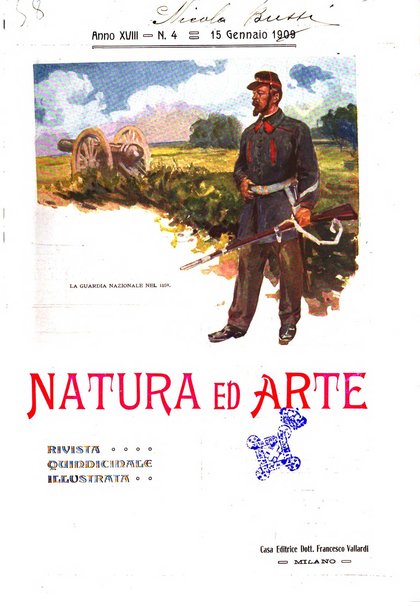 Natura ed arte rivista illustrata quindicinale italiana e straniera di scienze, lettere ed arti