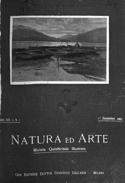 Natura ed arte rivista illustrata quindicinale italiana e straniera di scienze, lettere ed arti