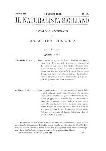 Il naturalista siciliano giornale di scienze naturali