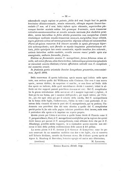 Il naturalista siciliano giornale di scienze naturali