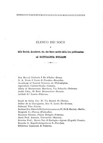 Il naturalista siciliano giornale di scienze naturali