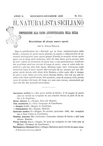 Il naturalista siciliano giornale di scienze naturali