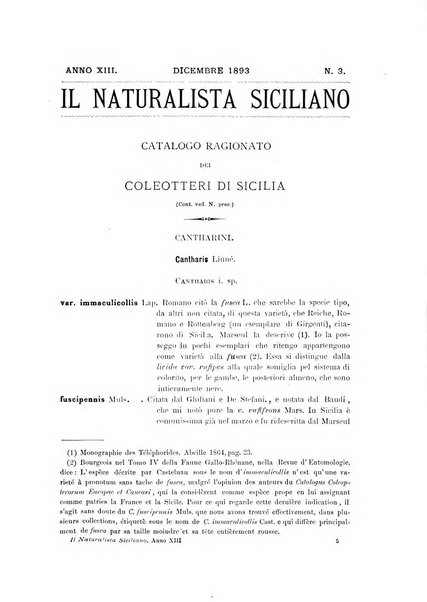 Il naturalista siciliano giornale di scienze naturali