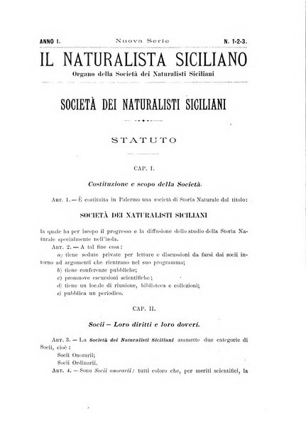 Il naturalista siciliano giornale di scienze naturali