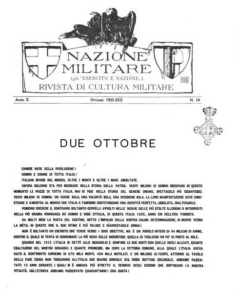 Nazione militare rivista di cultura militare