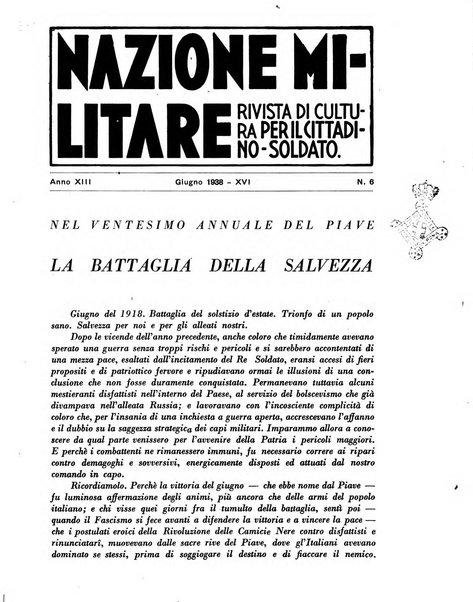 Nazione militare rivista di cultura militare