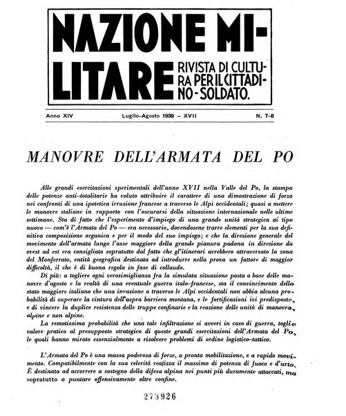 Nazione militare rivista di cultura militare