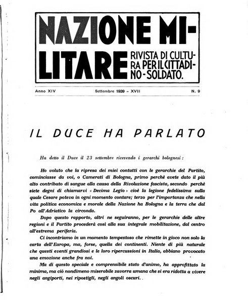 Nazione militare rivista di cultura militare