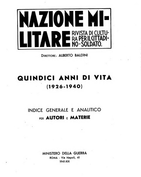 Nazione militare rivista di cultura militare