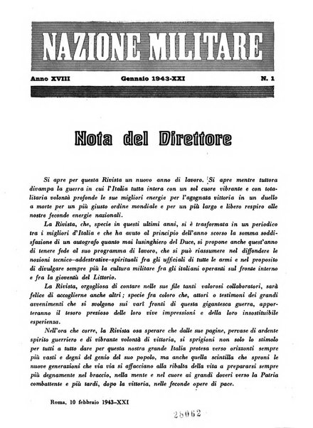 Nazione militare rivista di cultura militare