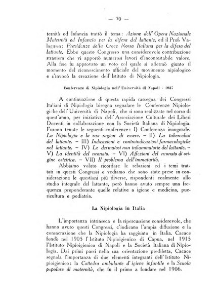 La nipiologia rivista internazionale trimestrale di tutti gli studi scientifici sulla prima età