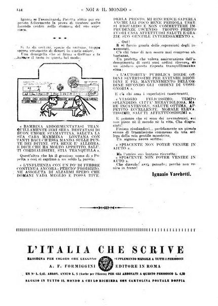 Noi e il mondo rivista mensile de La tribuna