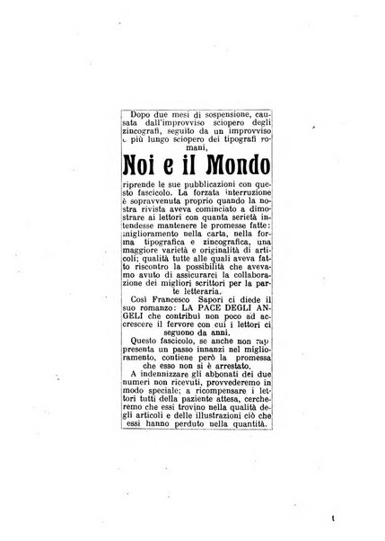 Noi e il mondo rivista mensile de La tribuna