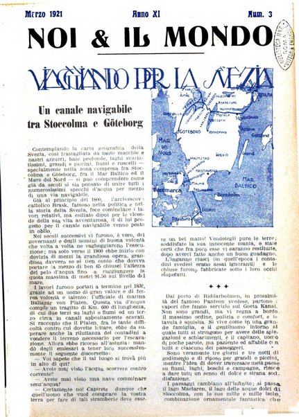 Noi e il mondo rivista mensile de La tribuna