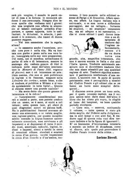 Noi e il mondo rivista mensile de La tribuna