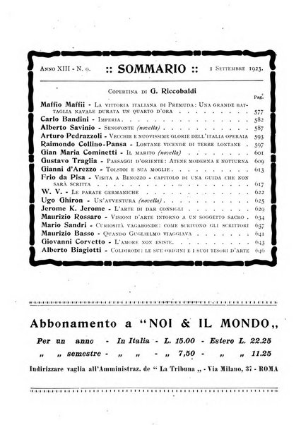 Noi e il mondo rivista mensile de La tribuna