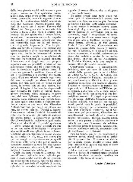 Noi e il mondo rivista mensile de La tribuna