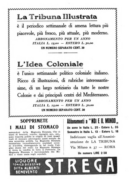 Noi e il mondo rivista mensile de La tribuna