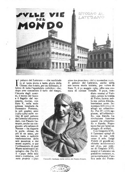 Noi e il mondo rivista mensile de La tribuna