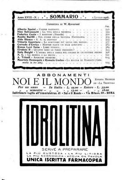 Noi e il mondo rivista mensile de La tribuna