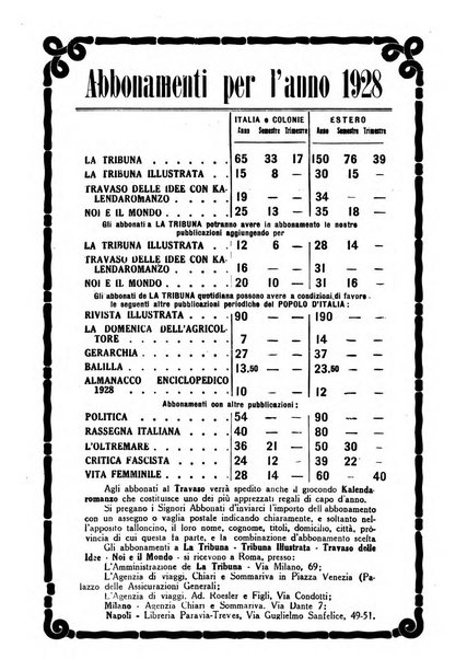 Noi e il mondo rivista mensile de La tribuna