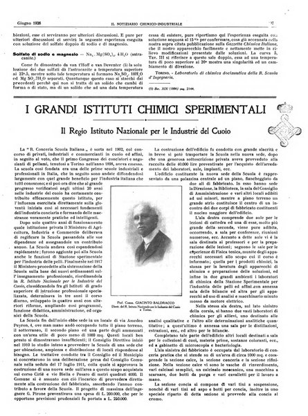 Il notiziario chimico industriale rivista internazionale di chimica