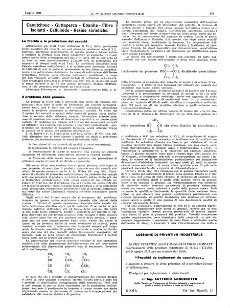 Il notiziario chimico industriale rivista internazionale di chimica