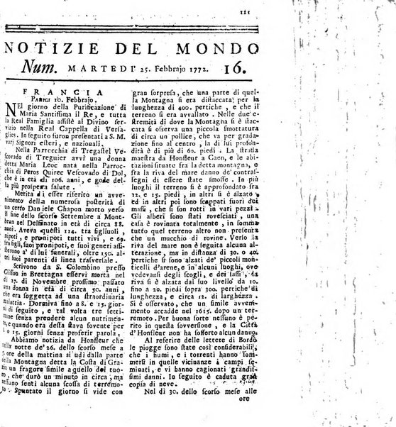 Notizie del mondo