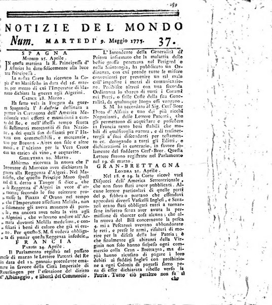 Notizie del mondo