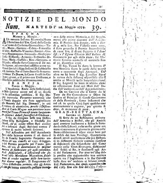 Notizie del mondo