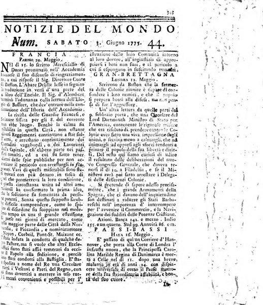 Notizie del mondo