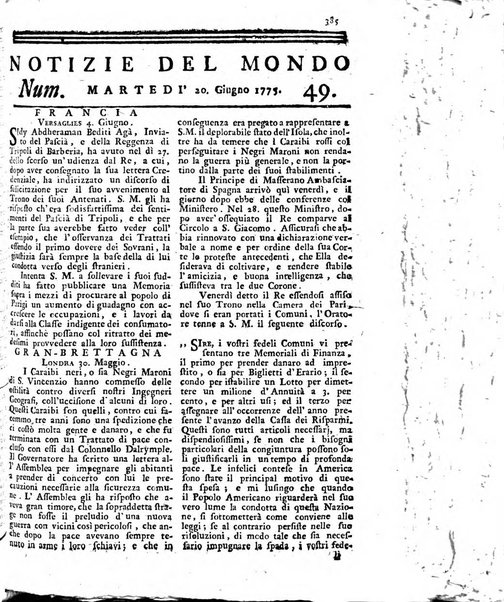 Notizie del mondo