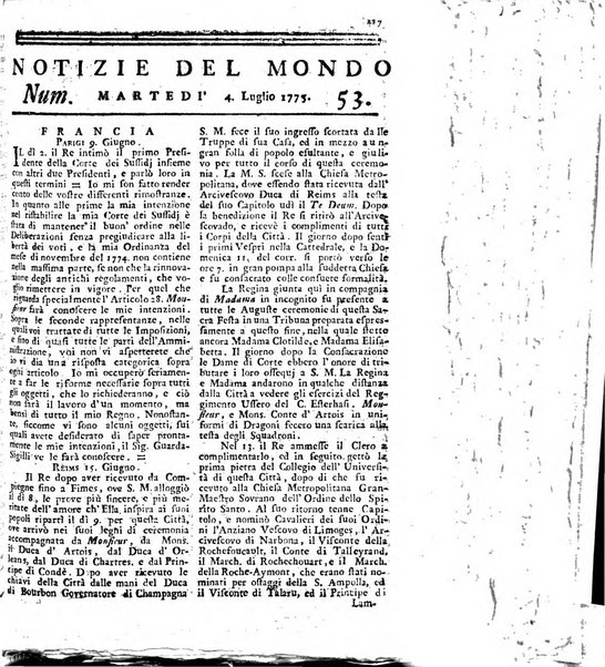 Notizie del mondo