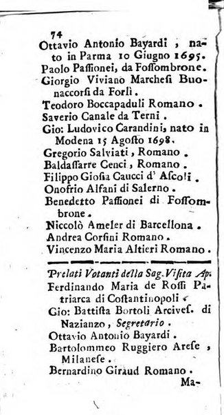 Notizie per l'anno ... secondo il martirologio romano..