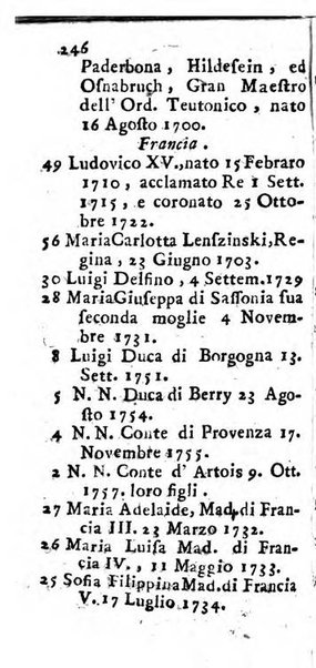 Notizie per l'anno ... secondo il martirologio romano..