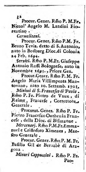 Notizie per l'anno ... secondo il martirologio romano..