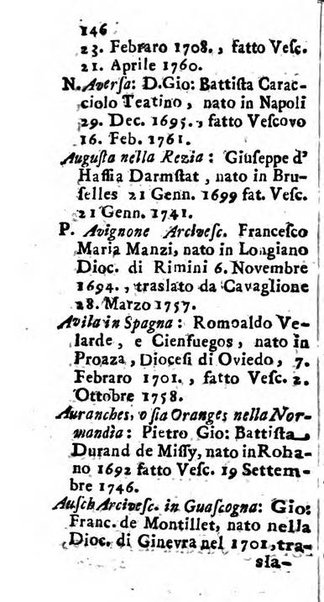 Notizie per l'anno ... secondo il martirologio romano..