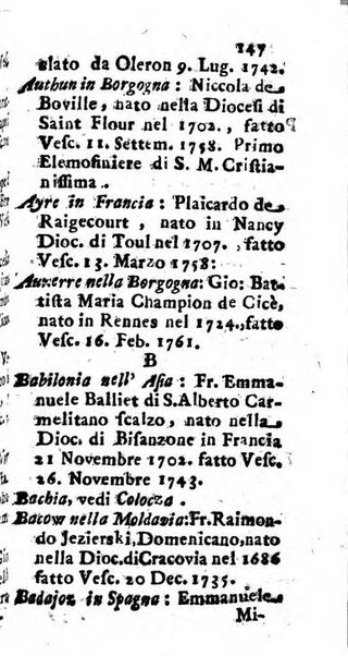 Notizie per l'anno ... secondo il martirologio romano..