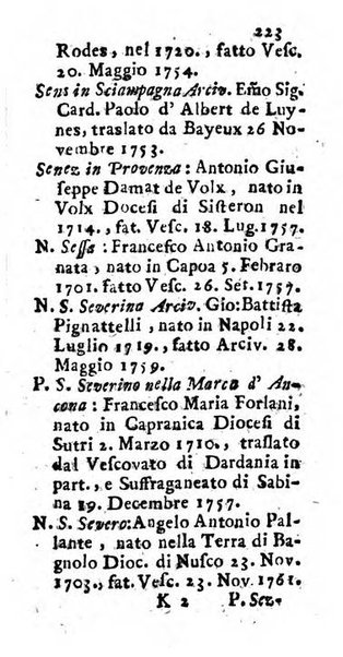 Notizie per l'anno ... secondo il martirologio romano..