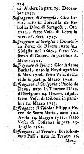 Notizie per l'anno ... secondo il martirologio romano..