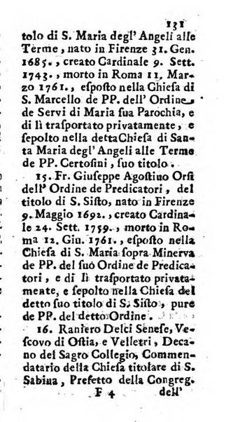 Notizie per l'anno ... secondo il martirologio romano..