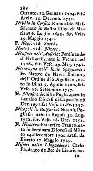 Notizie per l'anno ... secondo il martirologio romano..