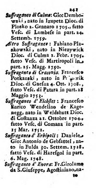 Notizie per l'anno ... secondo il martirologio romano..